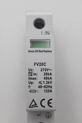 מגן ברקים חד פאזי - FV20C/1-275S 230V A.C
